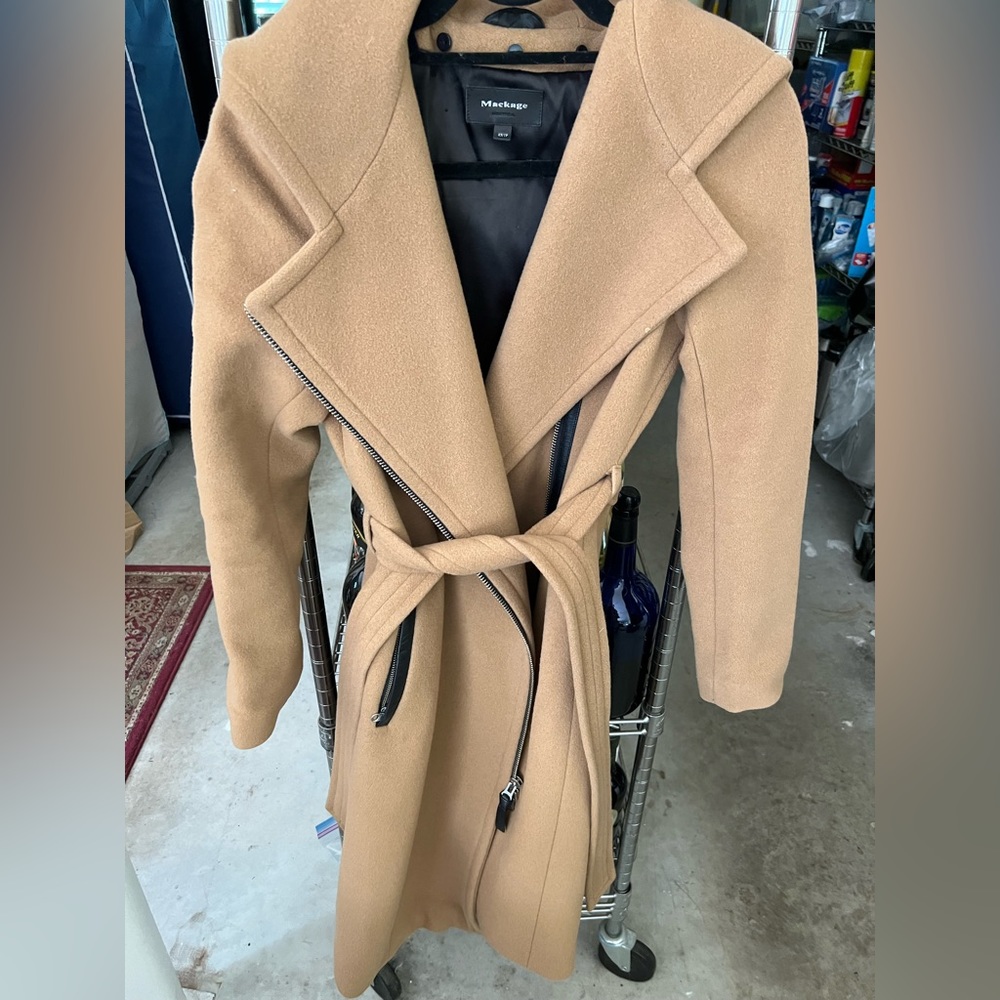 Mackage tan wool coat in EXCELLENT condition. Rarely worn